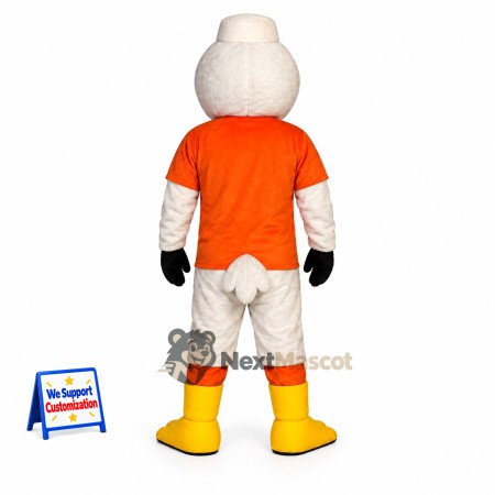 Duck Mascot Costume - Orange Shirt