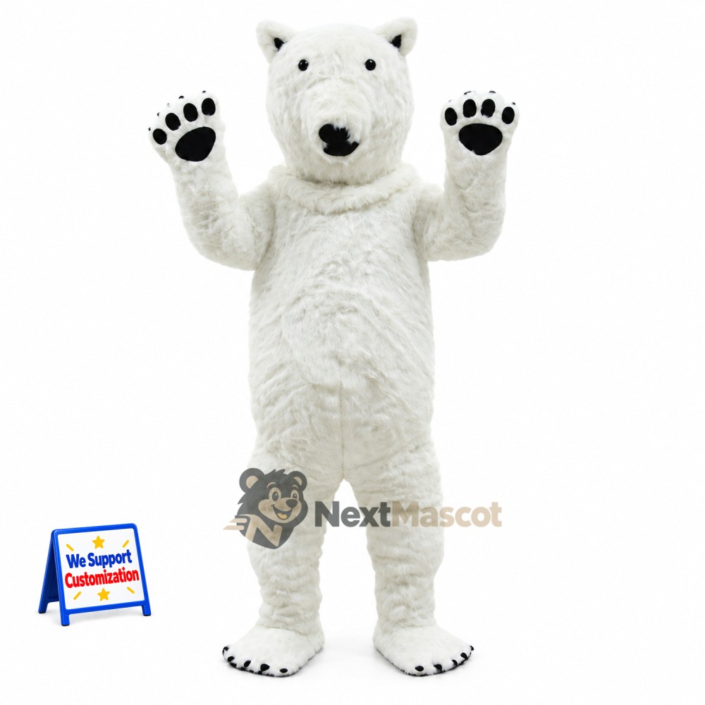 Polar Bear Mascot Costume for Parades Polar Bear Mascot Costume for Parades