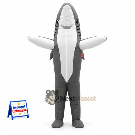 Shark Mascot Costume - Gray for Marine Education Shark Mascot Costume - Gray for Marine Education