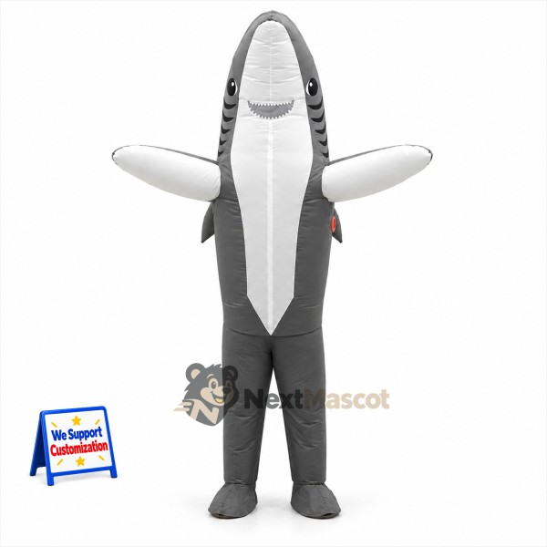 Shark Mascot Costume - Gray for Marine Education