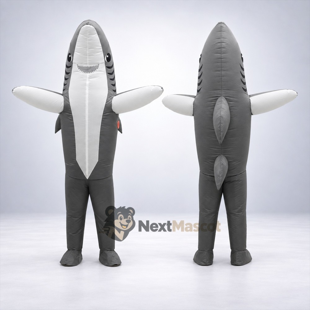 Shark Mascot Costume - Gray for Marine Education Shark Mascot Costume - Gray for Marine Education