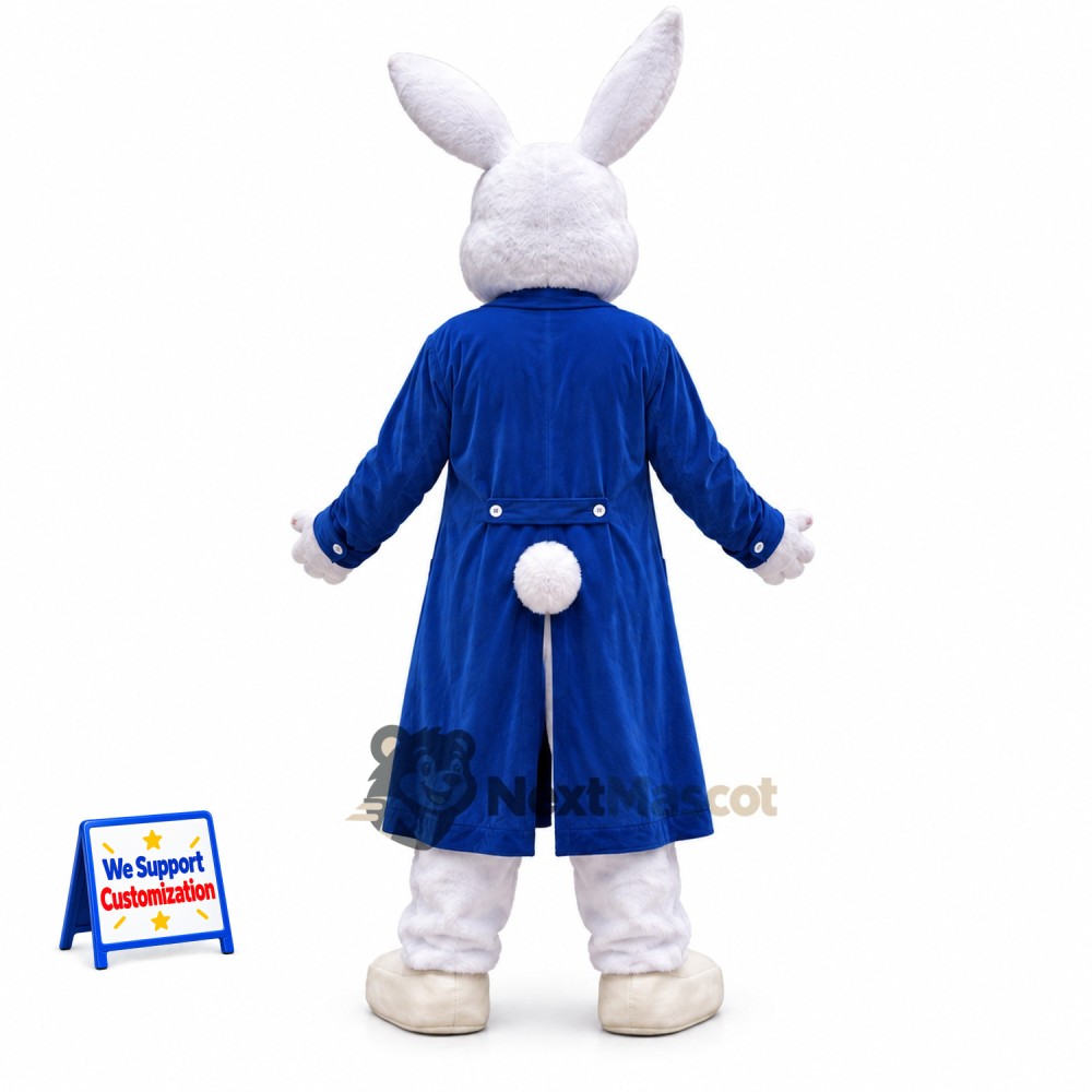 Rabbit Mascot Costume - Blue Coat Rabbit Mascot Costume - Blue Coat