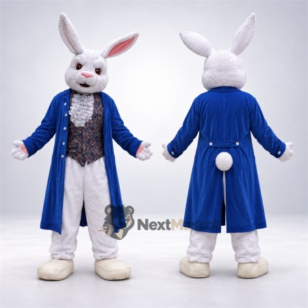 Rabbit Mascot Costume - Blue Coat Rabbit Mascot Costume - Blue Coat