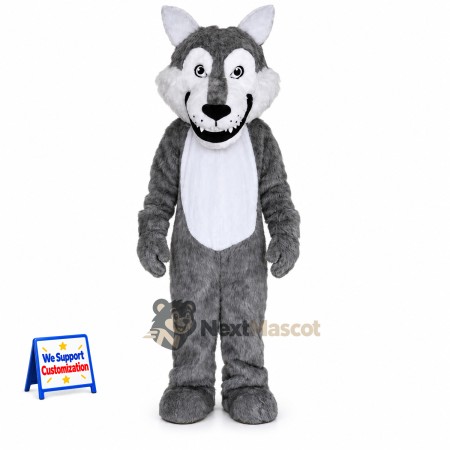 Wolf Mascot Costume - Gray for Fundraisers Wolf Mascot Costume - Gray for Fundraisers