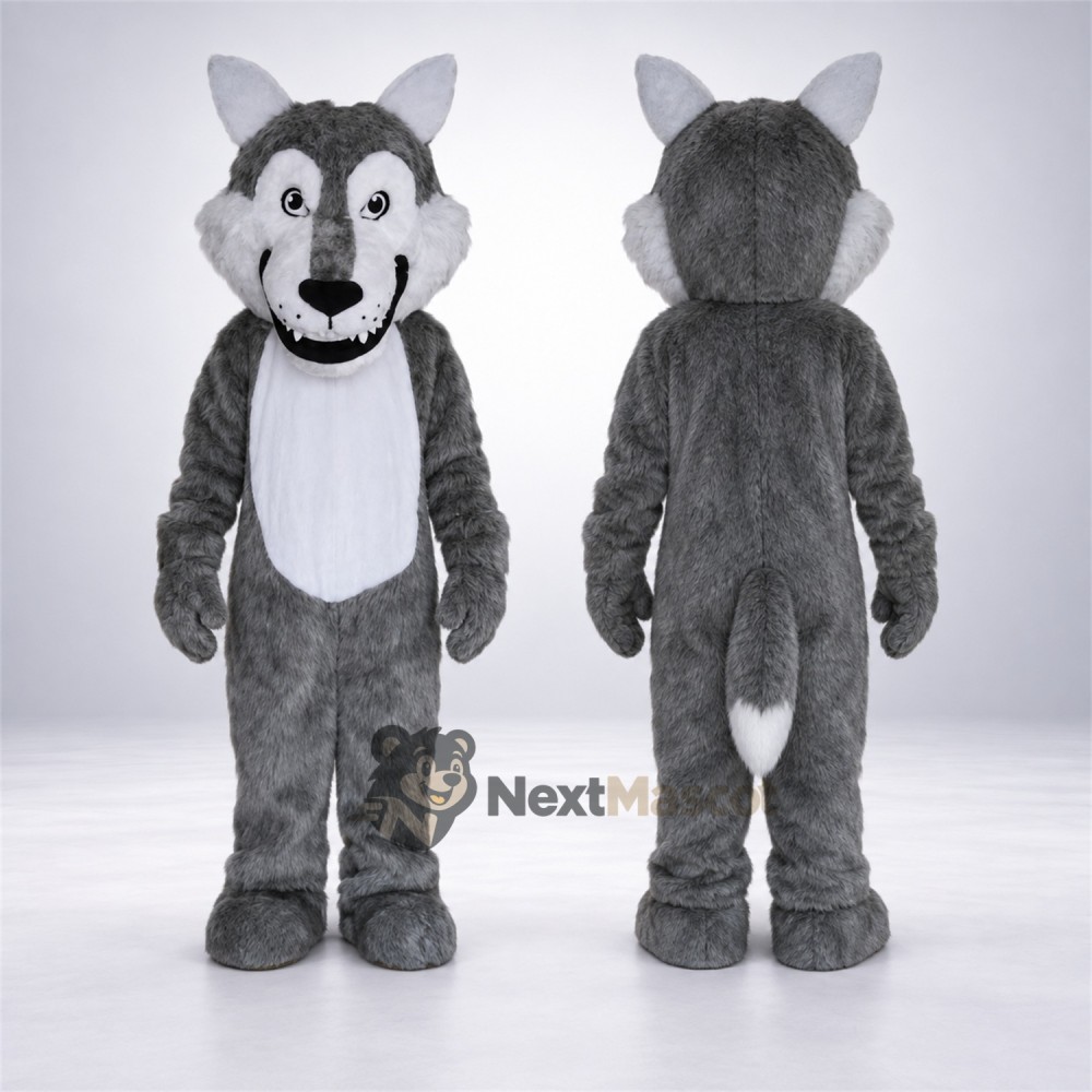 Wolf Mascot Costume - Gray for Fundraisers Wolf Mascot Costume - Gray for Fundraisers