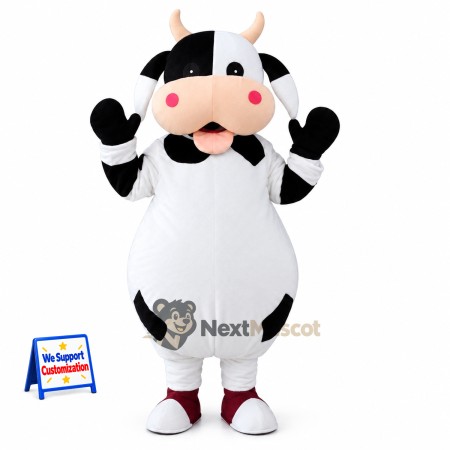 Cow Mascot Costume - Spotted for Sports Days Cow Mascot Costume - Spotted for Sports Days