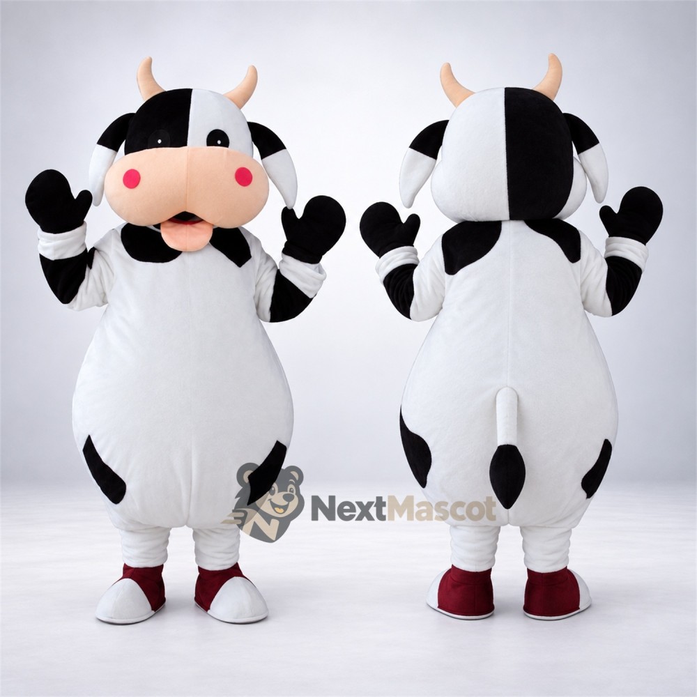 Cow Mascot Costume - Spotted for Sports Days Cow Mascot Costume - Spotted for Sports Days