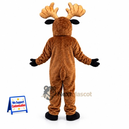 Moose Mascot Costume - Brown for School Events Moose Mascot Costume - Brown for School Events