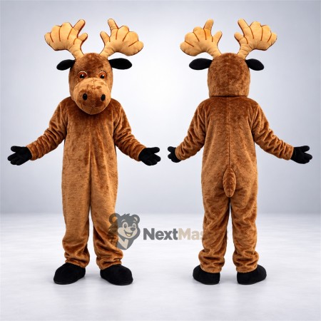 Moose Mascot Costume - Brown for School Events Moose Mascot Costume - Brown for School Events