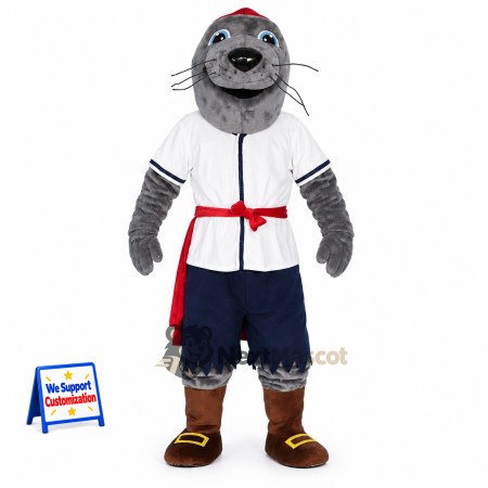Seal Mascot Costume - Pirate Style Seal Mascot Costume - Pirate Style