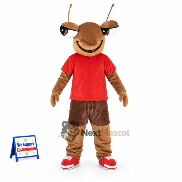 Ant Mascot Costume - Red Shirt