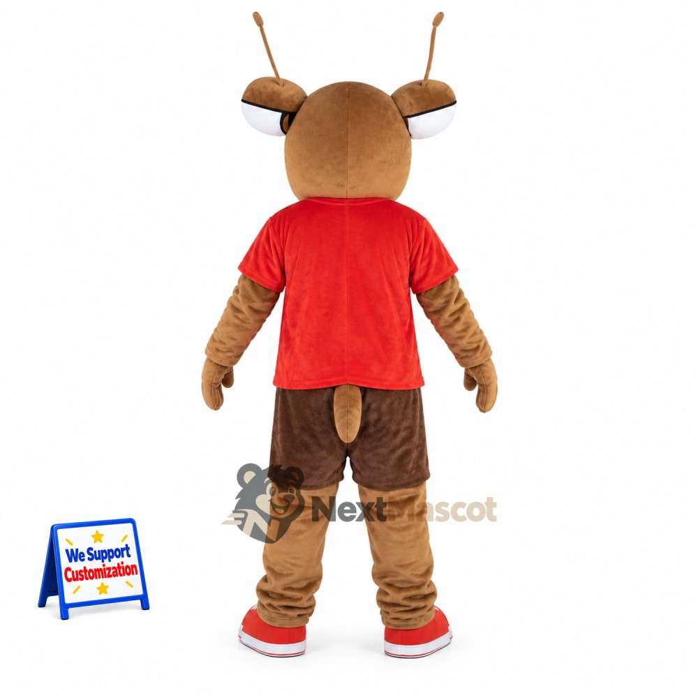 Ant Mascot Costume - Red Shirt Ant Mascot Costume - Red Shirt