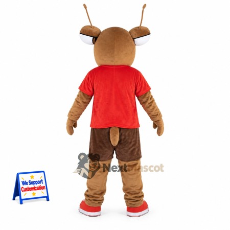 Ant Mascot Costume - Red Shirt Ant Mascot Costume - Red Shirt