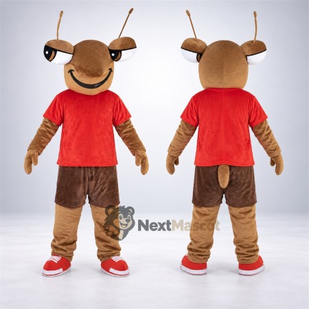 Ant Mascot Costume - Red Shirt Ant Mascot Costume - Red Shirt