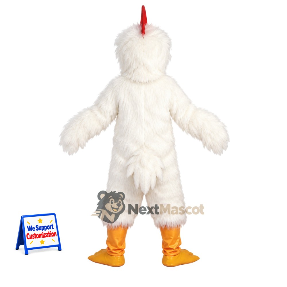 Rooster Mascot Costume - White for Parades Rooster Mascot Costume - White for Parades