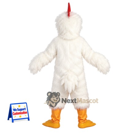 Rooster Mascot Costume - White for Parades Rooster Mascot Costume - White for Parades