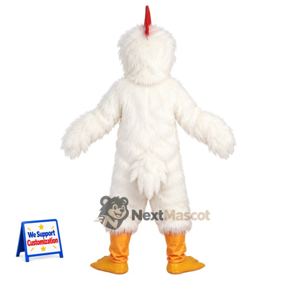 Rooster Mascot Costume - White for Parades Rooster Mascot Costume - White for Parades