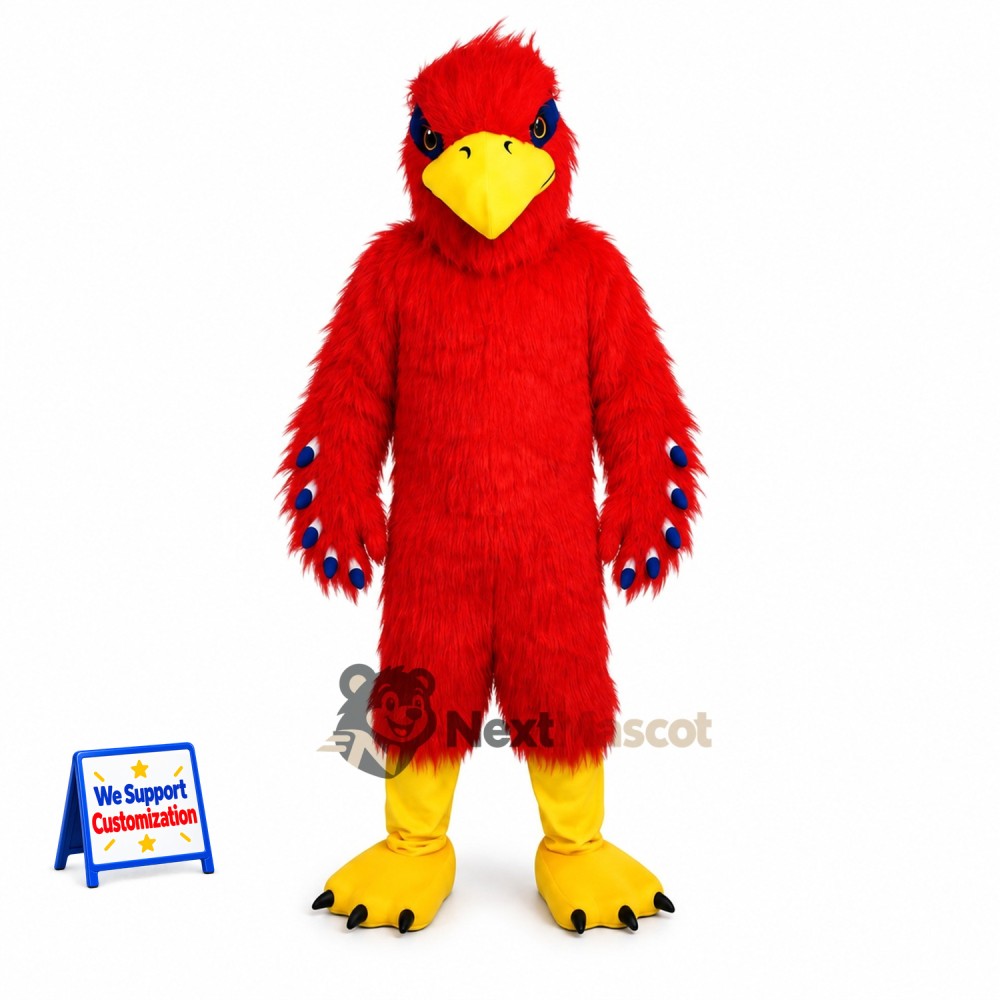 Cardinal Mascot Costume - Red for School Events Cardinal Mascot Costume - Red for School Events