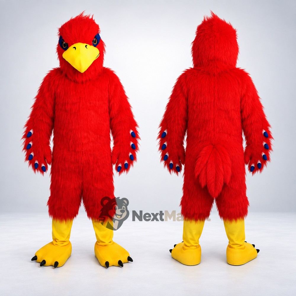 Cardinal Mascot Costume - Red for School Events Cardinal Mascot Costume - Red for School Events