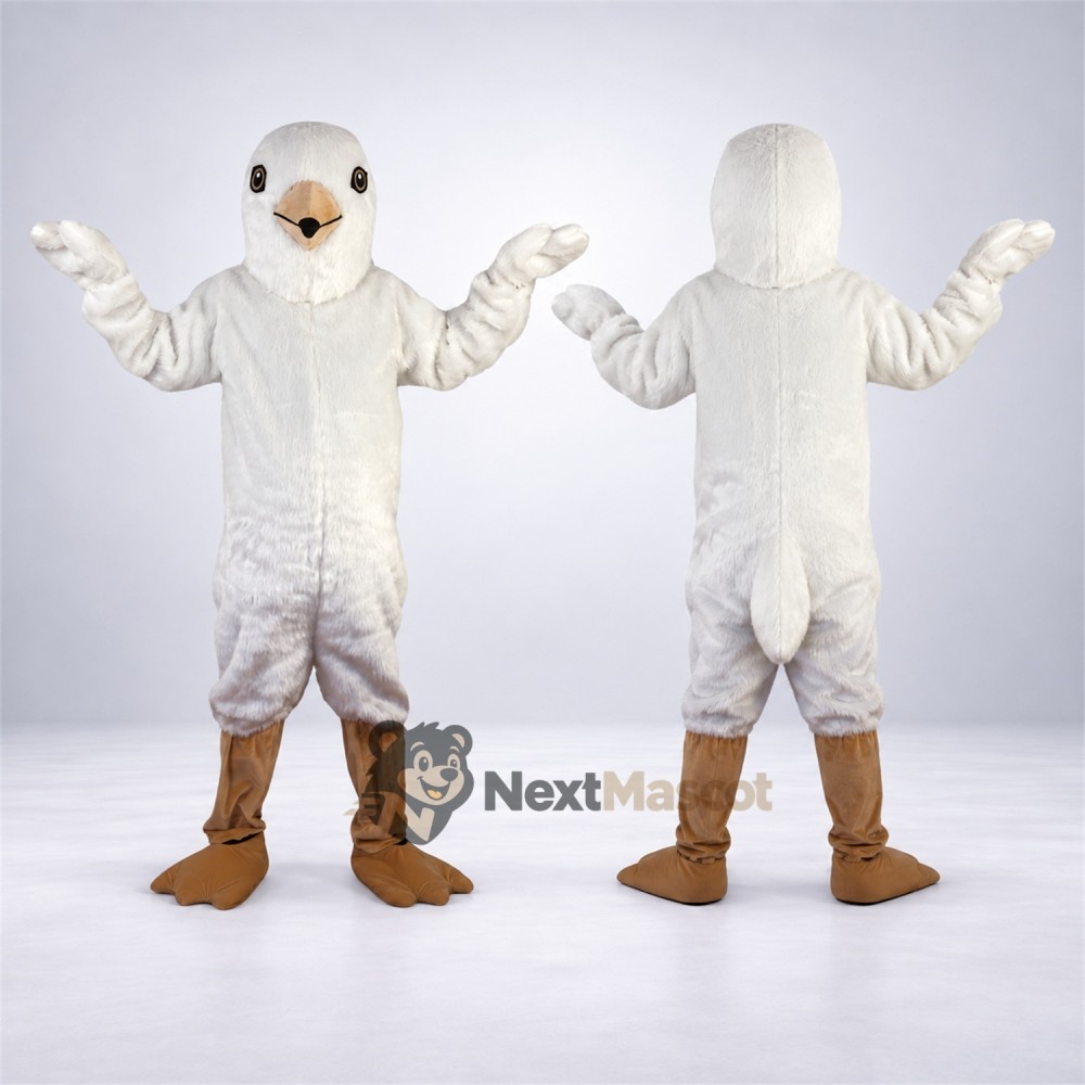 Bird Mascot Costume - White