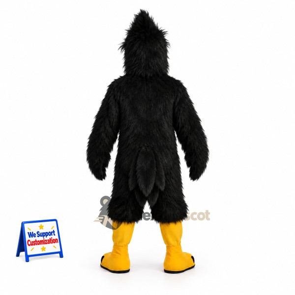 Bird Mascot Costume - Black for School Events Bird Mascot Costume - Black for School Events
