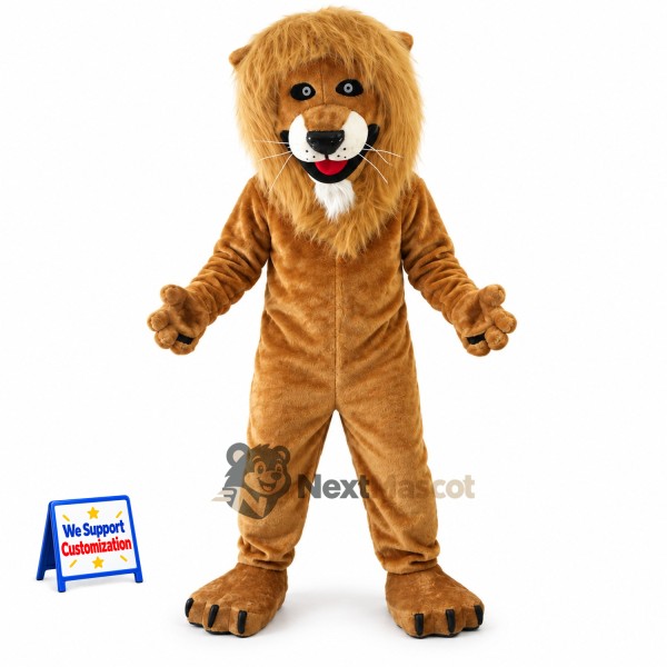 Lion Mascot Costume - Brown for School Events