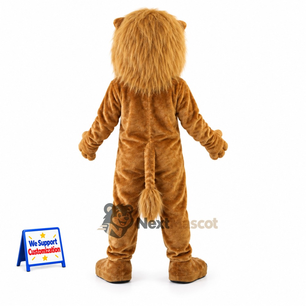 Lion Mascot Costume - Brown for School Events Lion Mascot Costume - Brown for School Events