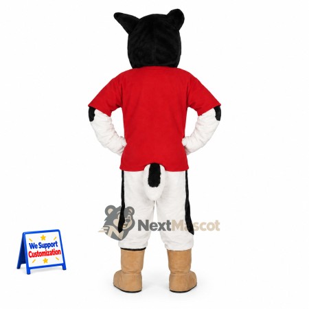 Husky Mascot Costume - Red Shirt Husky Mascot Costume - Red Shirt
