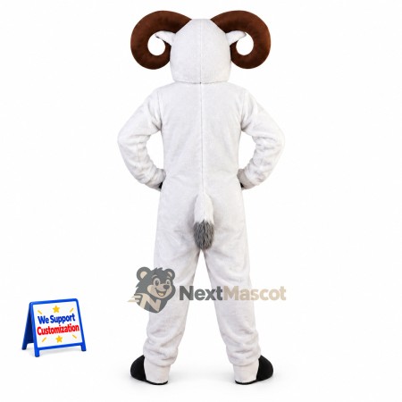 Ram Mascot Costume - White for Parades