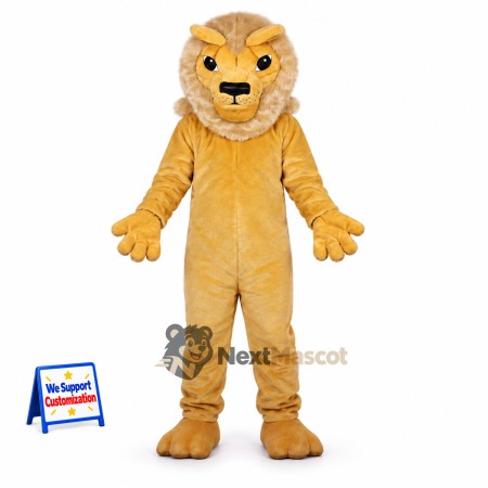 Lion Mascot Costume - Tan for Parades Lion Mascot Costume - Tan for Parades