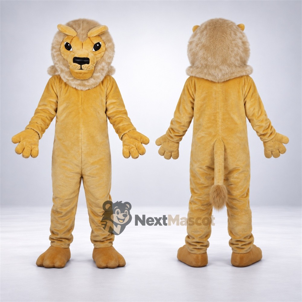 Lion Mascot Costume - Tan for Parades Lion Mascot Costume - Tan for Parades