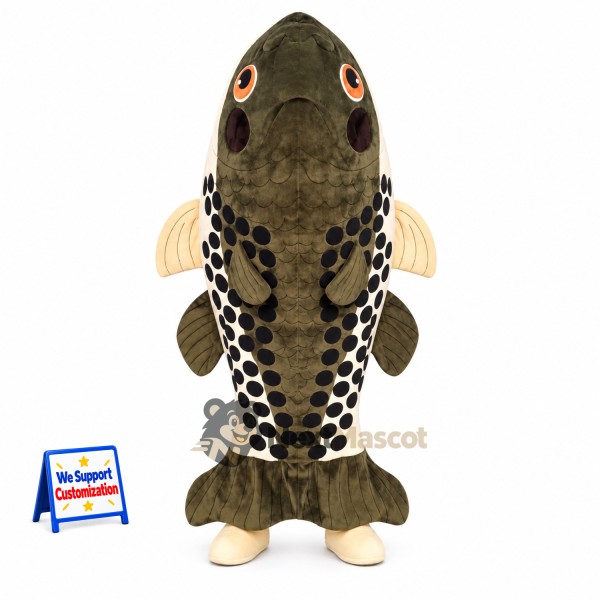 Fish Mascot Costume - Brown