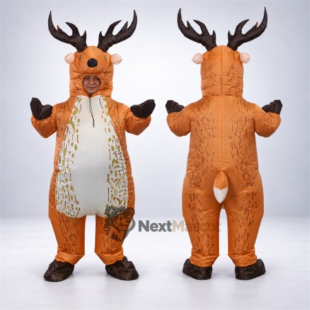 Deer Mascot Costume - Brown for School Events Deer Mascot Costume - Brown for School Events