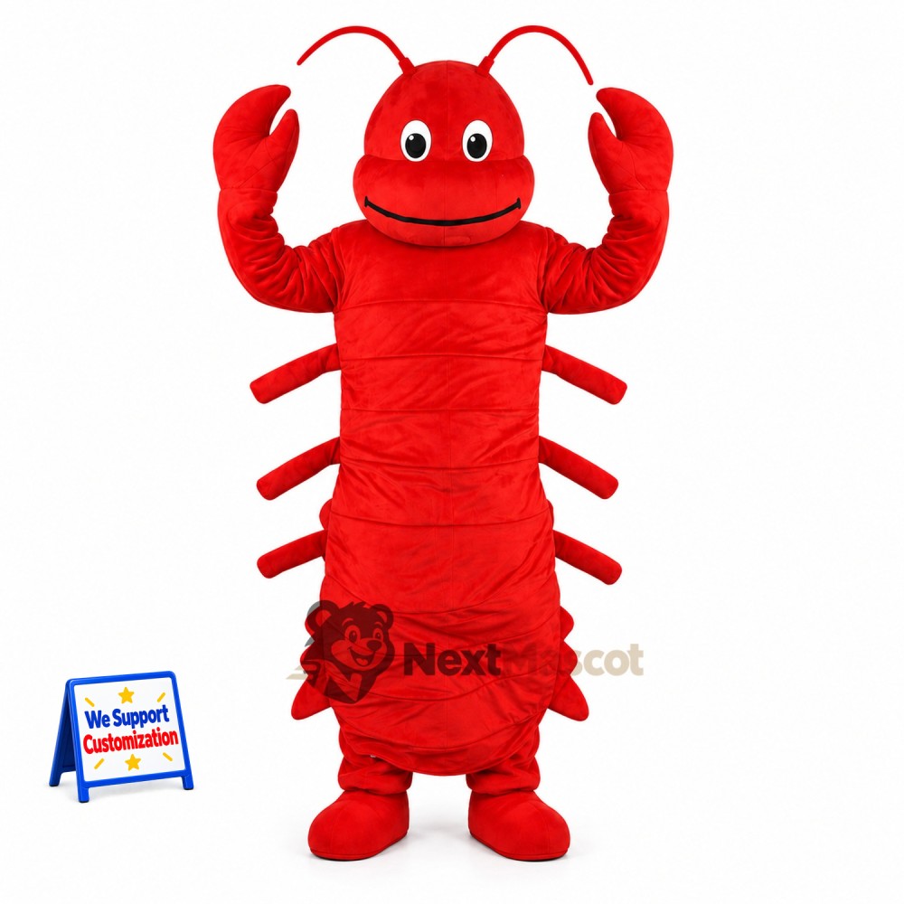 Lobster Mascot Costume - Red for Aquarium Events Lobster Mascot Costume - Red for Aquarium Events
