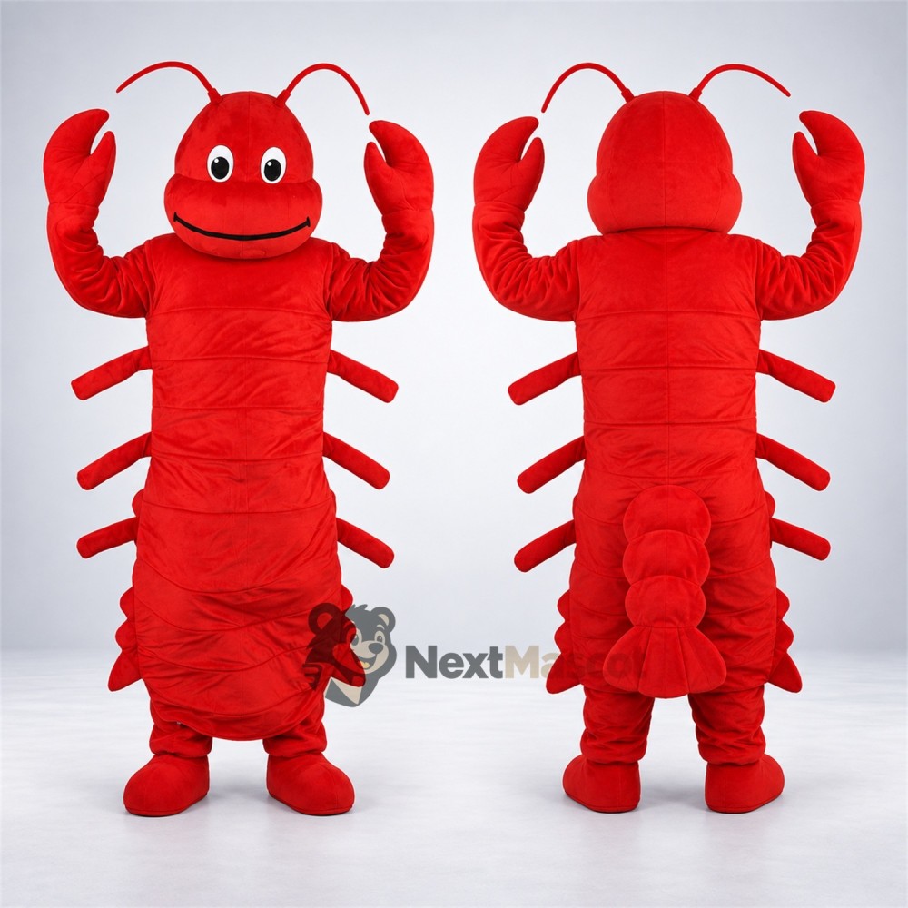 Lobster Mascot Costume - Red for Aquarium Events Lobster Mascot Costume - Red for Aquarium Events