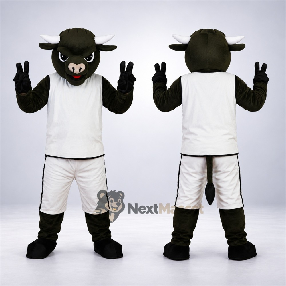 Bull Mascot Costume - White Uniform for Parades Bull Mascot Costume - White Uniform for Parades