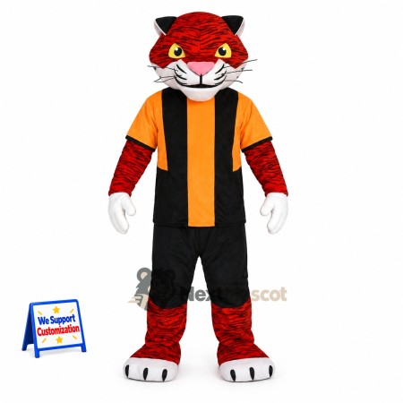 Tiger Mascot Costume - Striped Shirt Tiger Mascot Costume - Striped Shirt