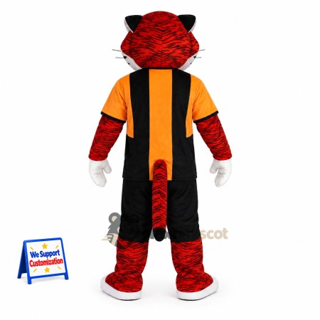 Tiger Mascot Costume - Striped Shirt Tiger Mascot Costume - Striped Shirt