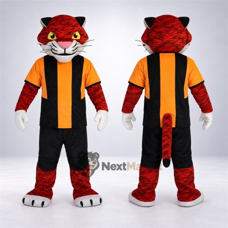 Tiger Mascot Costume - Striped Shirt Tiger Mascot Costume - Striped Shirt