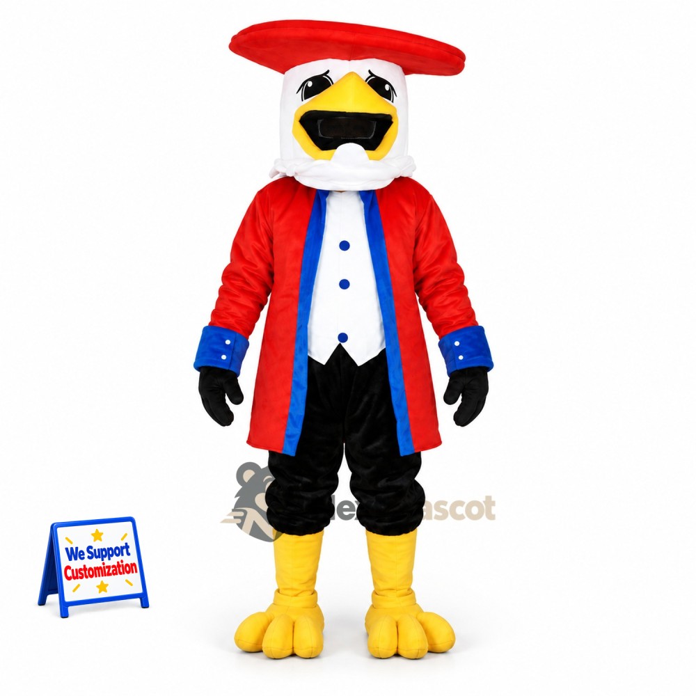 Eagle Mascot Costume - Red Coat Eagle Mascot Costume - Red Coat