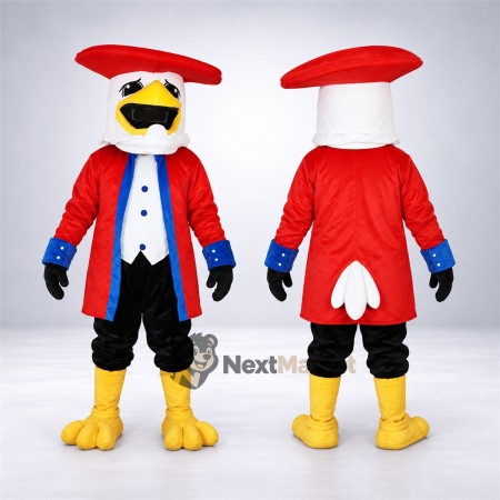 Eagle Mascot Costume - Red Coat Eagle Mascot Costume - Red Coat
