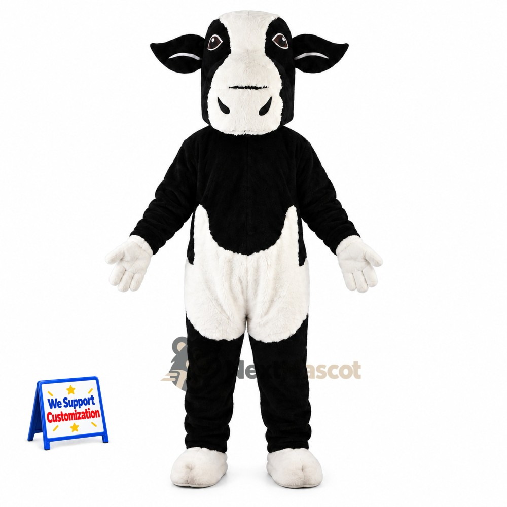 Cow Mascot Costume - Black and White for Parades Cow Mascot Costume - Black and White for Parades