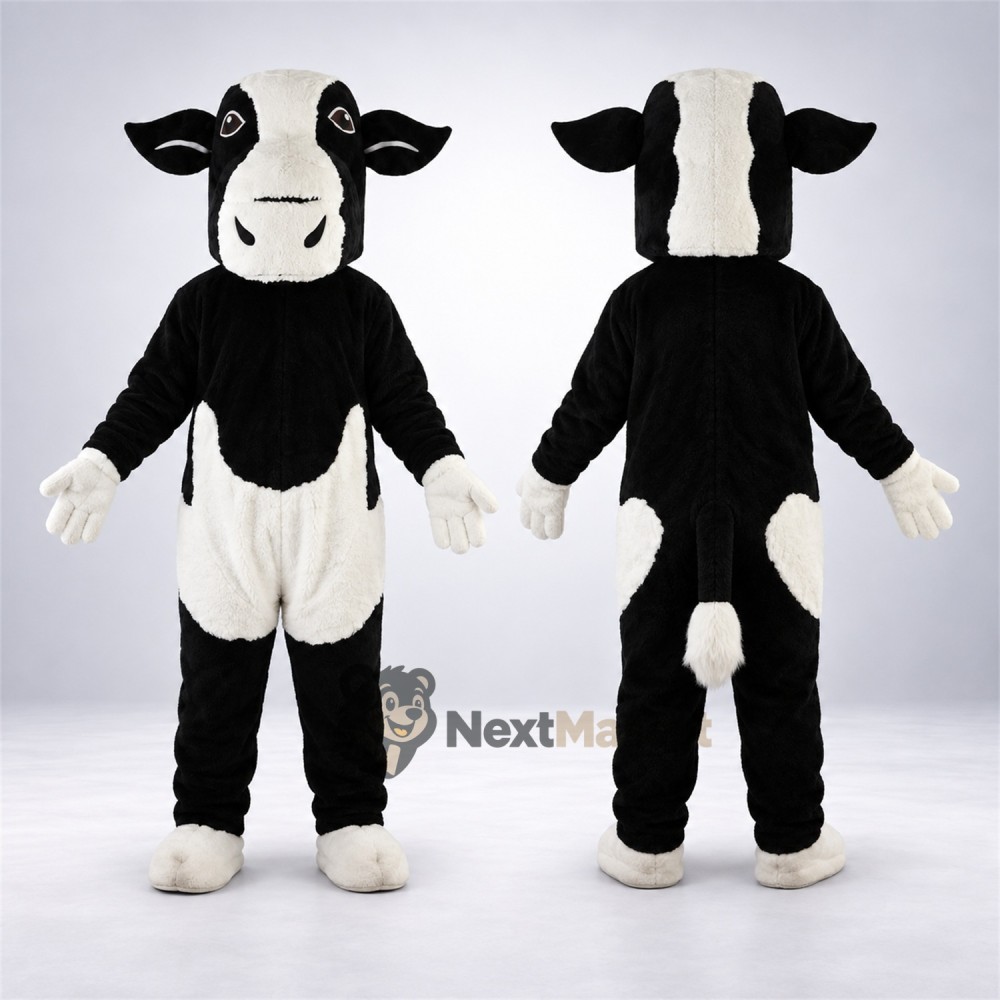 Cow Mascot Costume - Black and White for Parades Cow Mascot Costume - Black and White for Parades