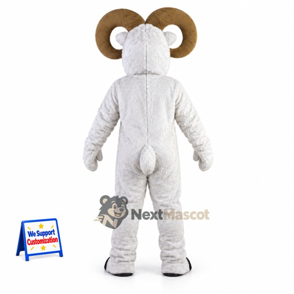 Ram Mascot Costume - White for School Events Ram Mascot Costume - White for School Events