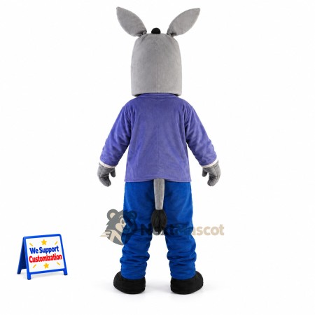 Donkey Mascot Costume - Purple Jacket Donkey Mascot Costume - Purple Jacket