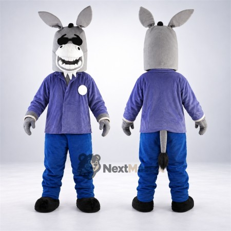Donkey Mascot Costume - Purple Jacket Donkey Mascot Costume - Purple Jacket