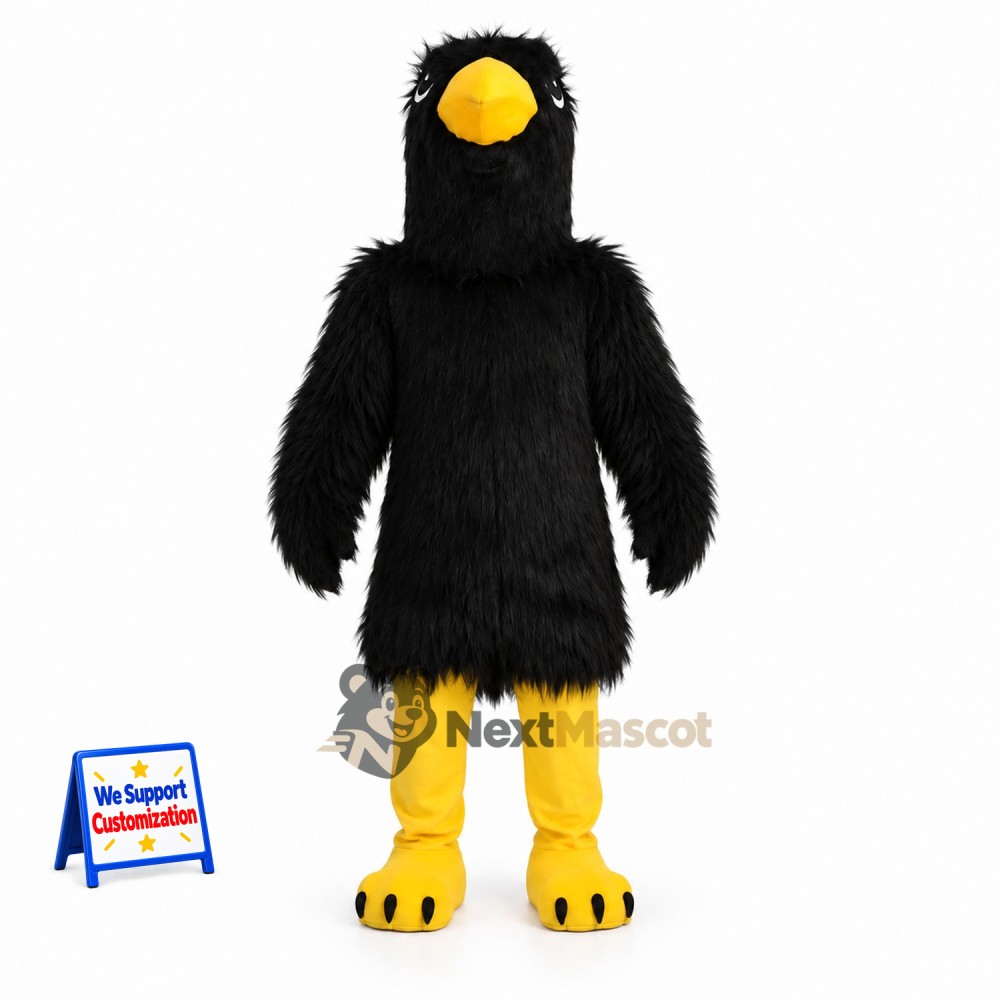 Bird Mascot Costume - Black for Community Events Bird Mascot Costume - Black for Community Events