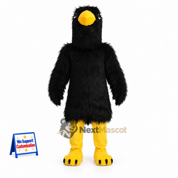 Bird Mascot Costume - Black for Community Events