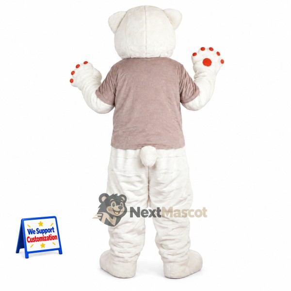 Bear Mascot Costume - Pink Shirt Bear Mascot Costume - Pink Shirt