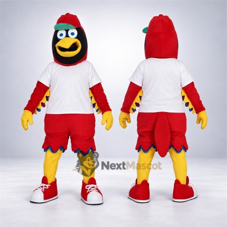 Bird Mascot Costume - Red for School Events Bird Mascot Costume - Red for School Events